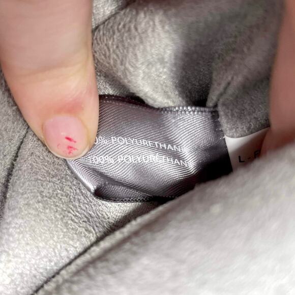 00s MATT AND NAT Vintage Gray Vegan Leather Recycled Plastic Shoulder Bag - Picture 11 of 13